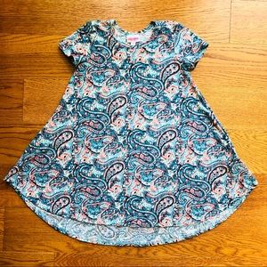 Girl’s LuLaRoe Dress-teal/peach